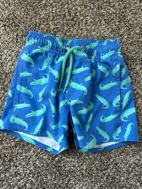 Kids Class Club Gator Print Swim Trunks